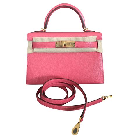 hermes mini kelly hot pink|Hermes mini kelly crocodile.